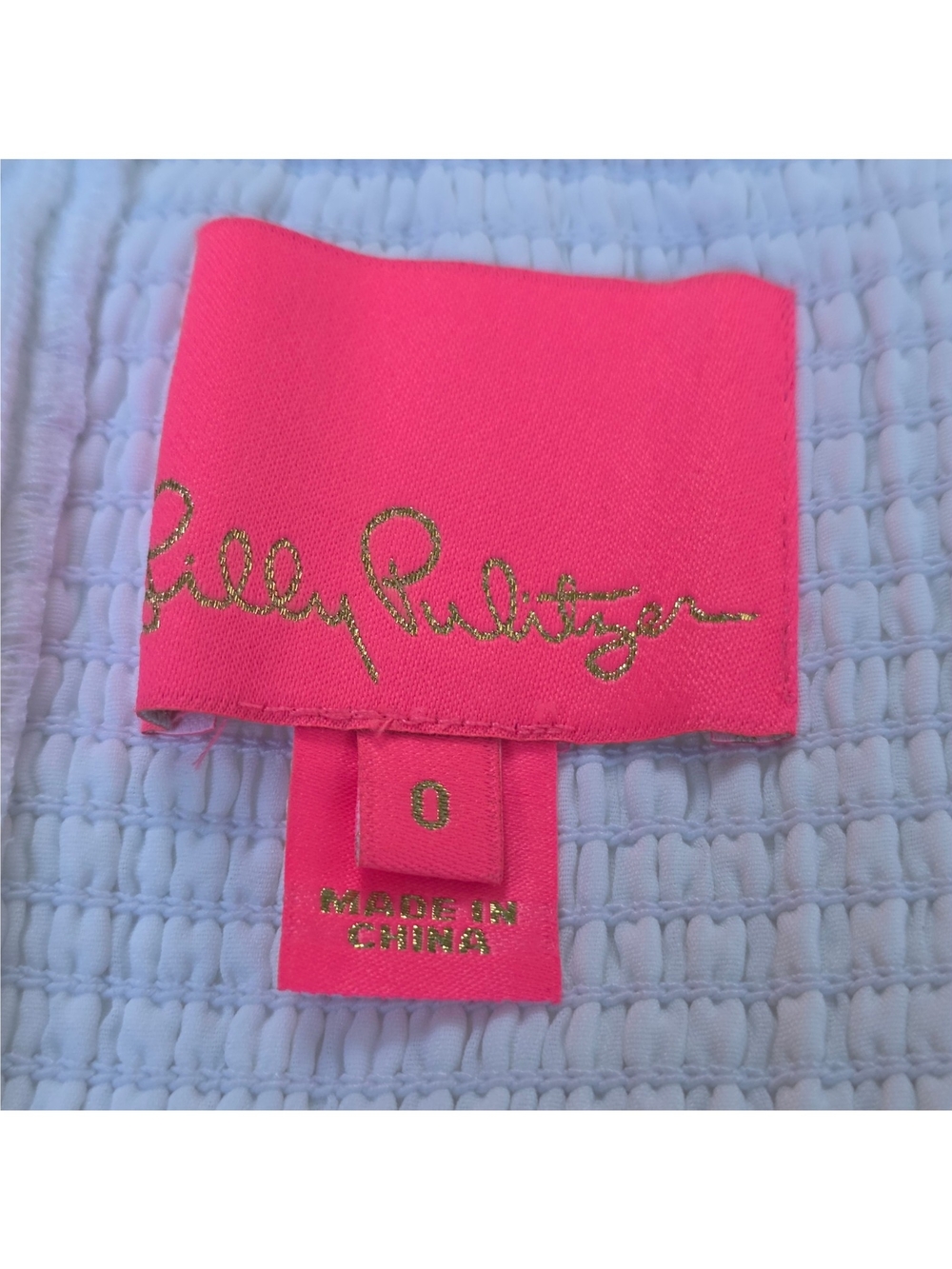 Lilly Pulitzer Resort‎ White Palm Paradise Pucker Jacquard Romper Dress 0 - Picture 14 of 14